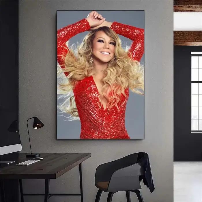 Mariah Carey Merry Christmas Singer Poster
