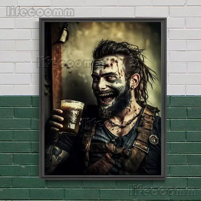 Peinture sur toile d'art mural vintage