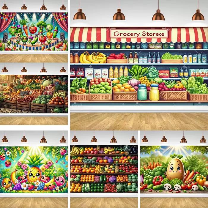 Décor de fête à thème de fruits et légumes