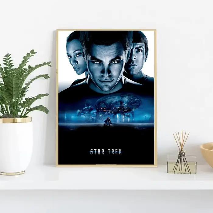 Toile imprimée de film Star Trek_ Bridge Commander, affiches Vintage, images d'art murales pour salon, décoration de maison, Cuadros