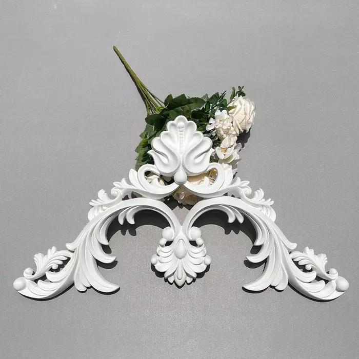 Décoration murale en PU, panneau décoratif floral ajouré, moulure murale d'angle, bande de bordure décorative