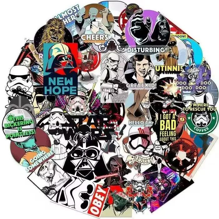 60 autocollants Star Wars créatifs et originaux pour décoration DIY