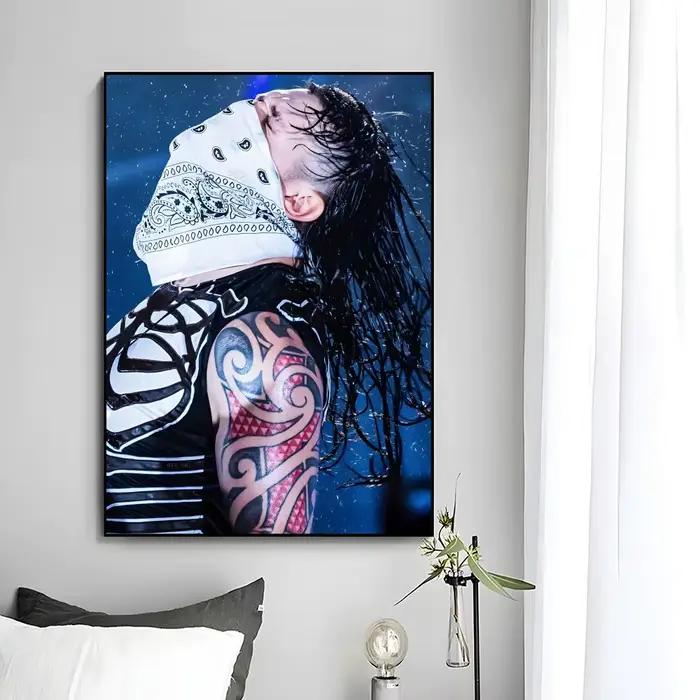 Affiche Edgy Dominik Mysterios, affiche murale pour salle de bain, art moderne, imperméable, sans cadre, cadeau décoratif