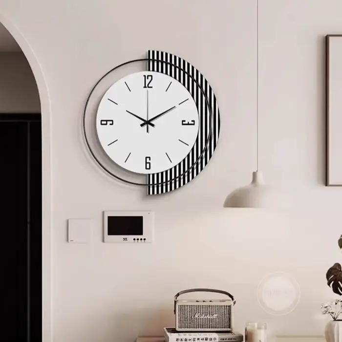 Mécanisme horloges nordiques murales modernes suspendues intérieur horloge lumineuse Design minimaliste Reloj Pared Decorativo accessoires de maison