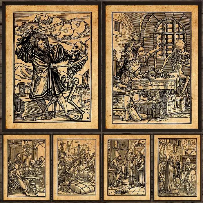 Peinture sur toile d'art mural vintage