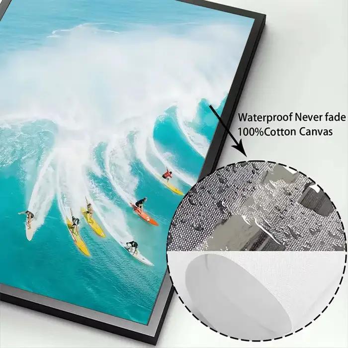 Toile de peinture de paysage marin de plage