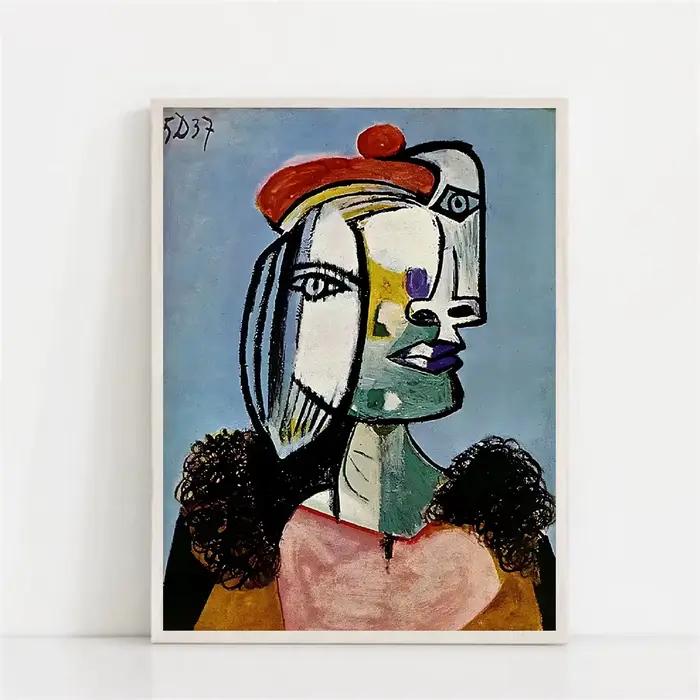 Peinture sur toile d'art abstrait sans titre de 1939 par Picasso