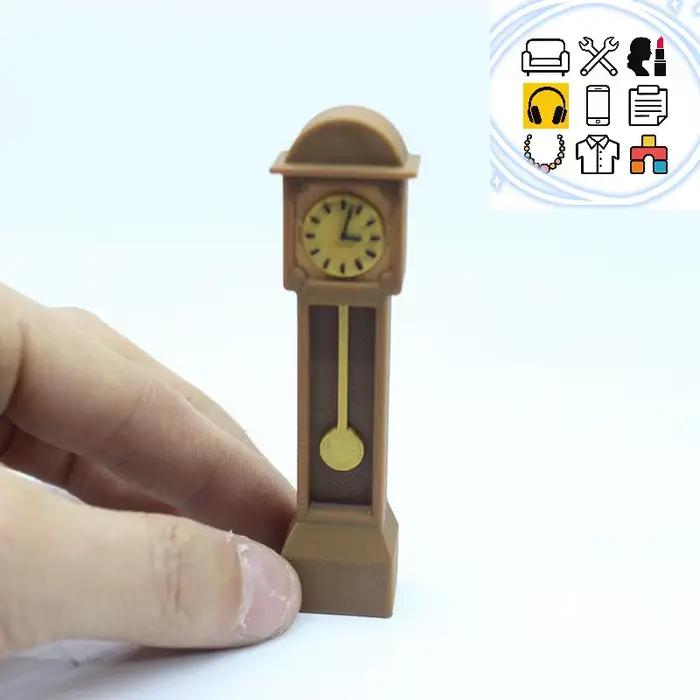 Mini horloge de sol rétro pour maison de poupée
