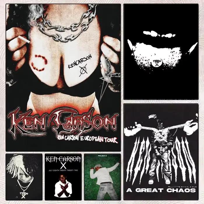 Affiche décorative du rappeur K-Ken Carson