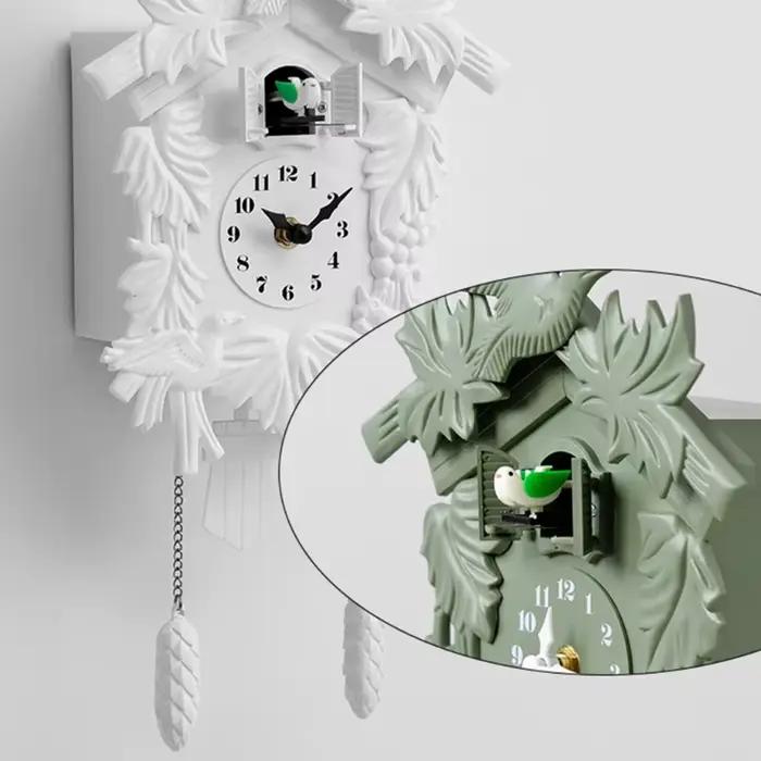 Horloge à pendule amusante en forme d'oiseau coucou