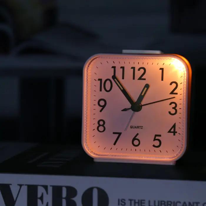 ORIA réveil analogique réveil de chevet classique petite horloge Portable enfants bureau Despertador 4 couleurs pour voyage à domicile