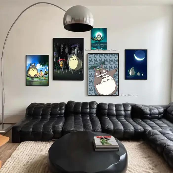 Studio Ghibmovies Anime T-Totoro Cartoon Poster