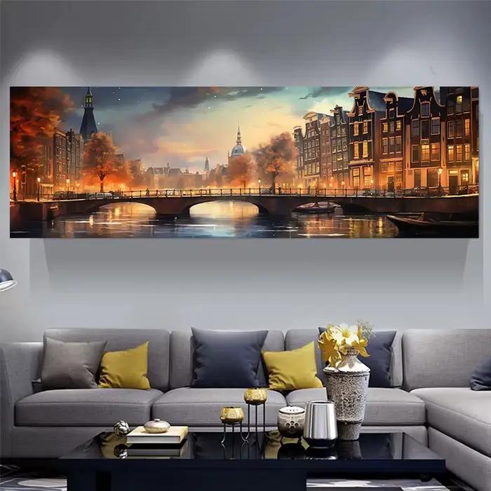 Affiche de voyage sur toile Porto Istanbul Venise New York Amsterdam