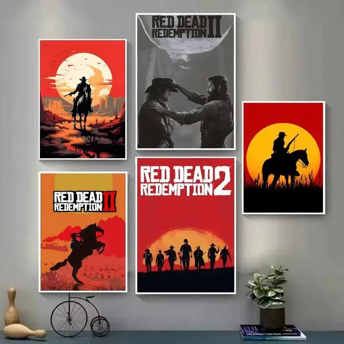Affiches de dessins animés classiques R-Red D-Dead R-Redemption