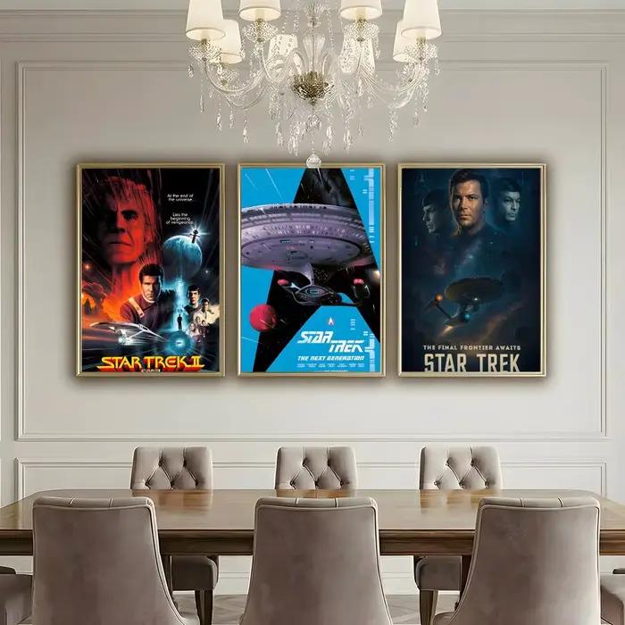 MOVIE S-Star Trek affiche HD imperméable haute ténacité auto-adhésif décoration murale universelle