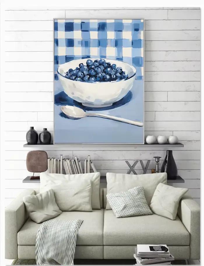 Affiche de Popsicle d'été colorée, nature morte, salle à manger, petit déjeuner, imprimés alimentaires, peinture sur toile, tableau d'art mural, décor de cuisine de maison