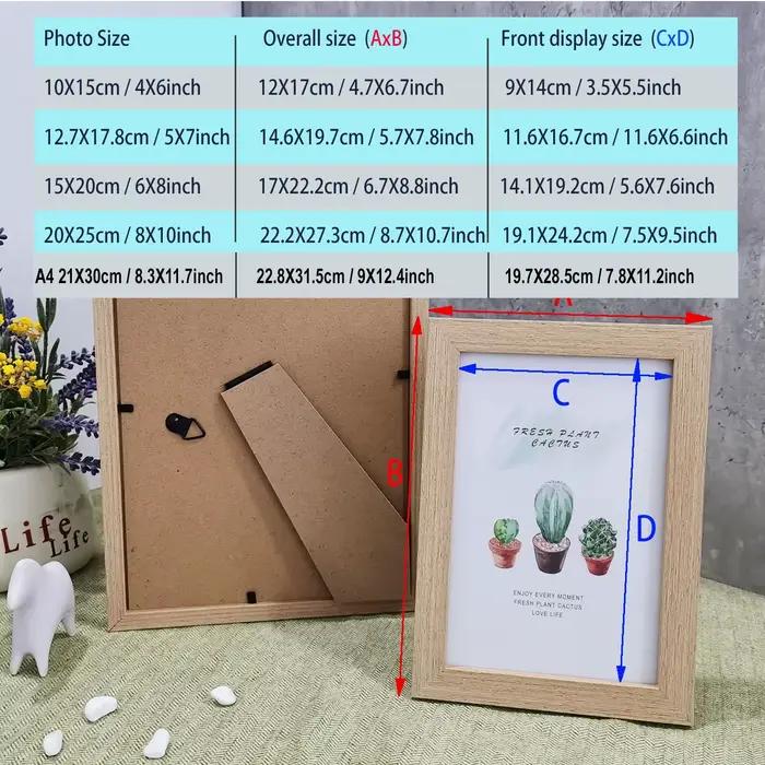 Cadre Photo en bois pour mur