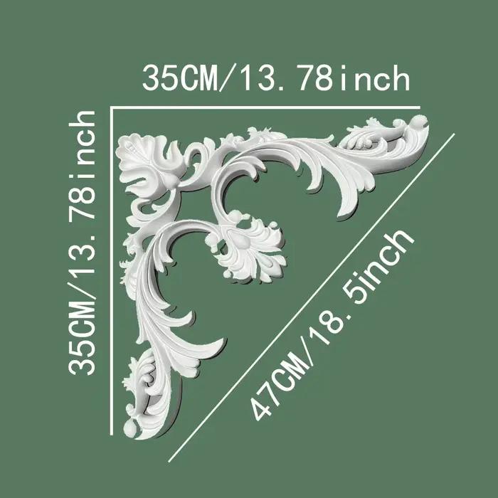Décoration murale en PU, panneau décoratif floral ajouré, moulure murale d'angle, bande de bordure décorative