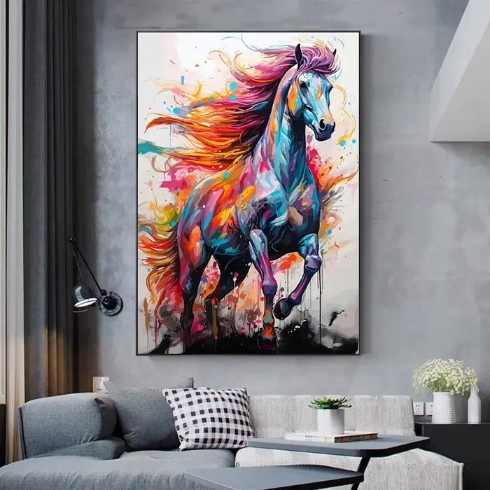 Peintures sur toile d'animaux aquarelle