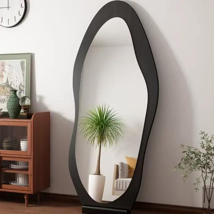 Présentoir Rectangle miroir Luxe ensemble cadre Salon miroir créatif nordique Espelho Grande Para Quarto meubles de maison accessoires