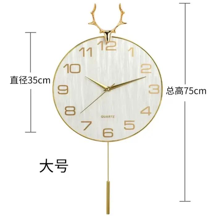 Horloge murale en verre chic