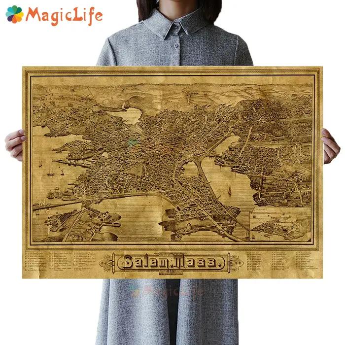 Affiches de carte Vintage européennes