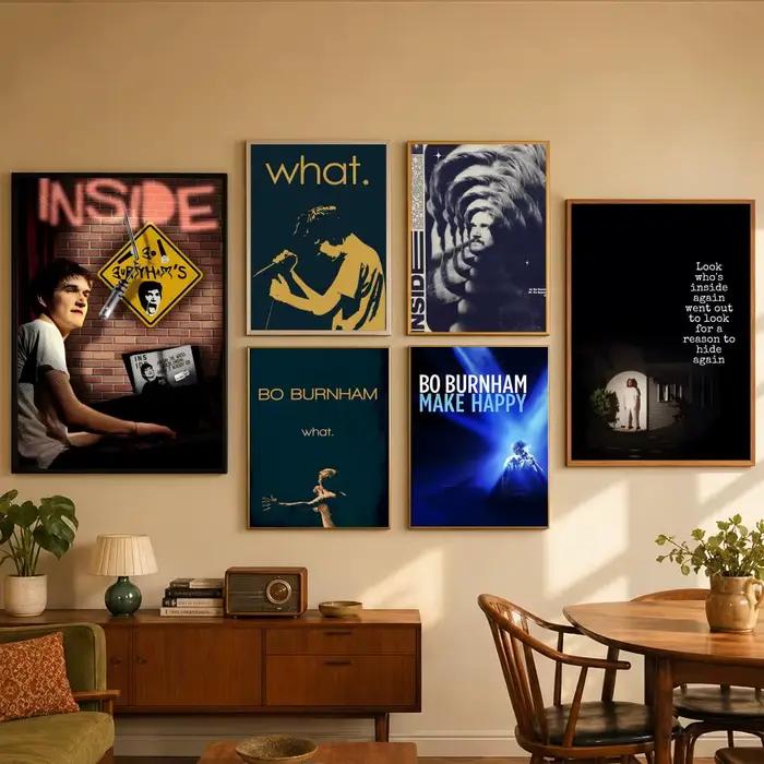 Affiche de comédien B-Bo Burnham, affiche d'art mural moderne, affiche vintage, décoration de chambre pour salon, chambre à coucher