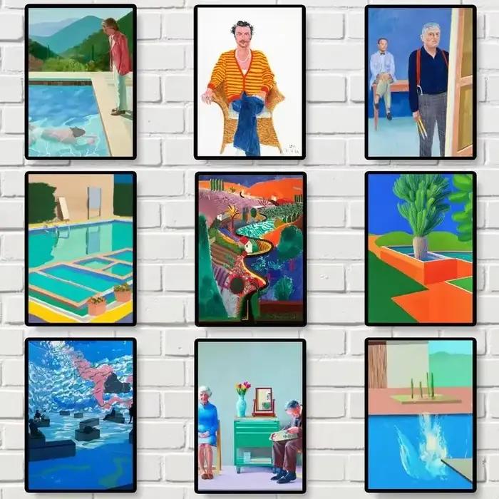 David Hockney Art affiche imprime images murales salon décoration de la maison petit