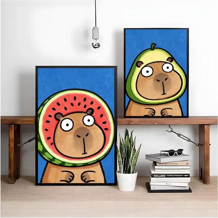 Peinture de dessin animé Kicapara simple et mignonne
