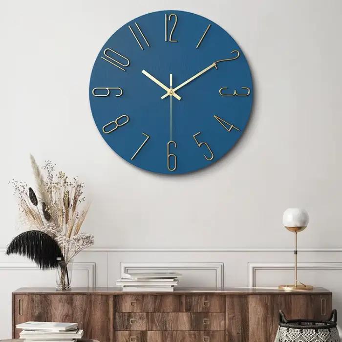Horloges numériques 3D salon horloge murale Simple créatif ménage cadran montre mode horloge décorative 12 pouces 30CM horloges murales