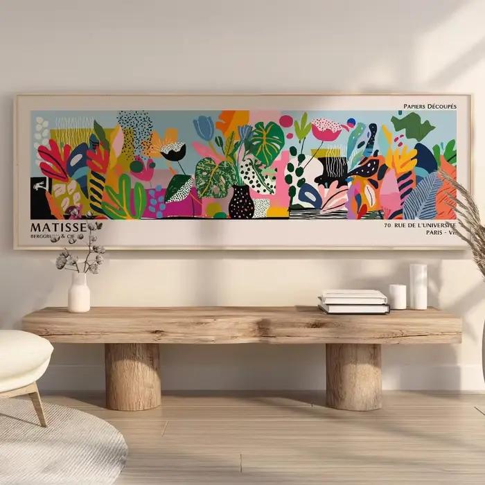 Tableau mural floral abstrait Matisse