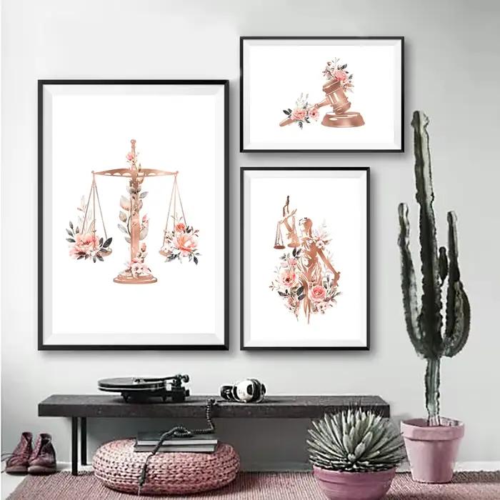 Affiche en toile aquarelle florale
