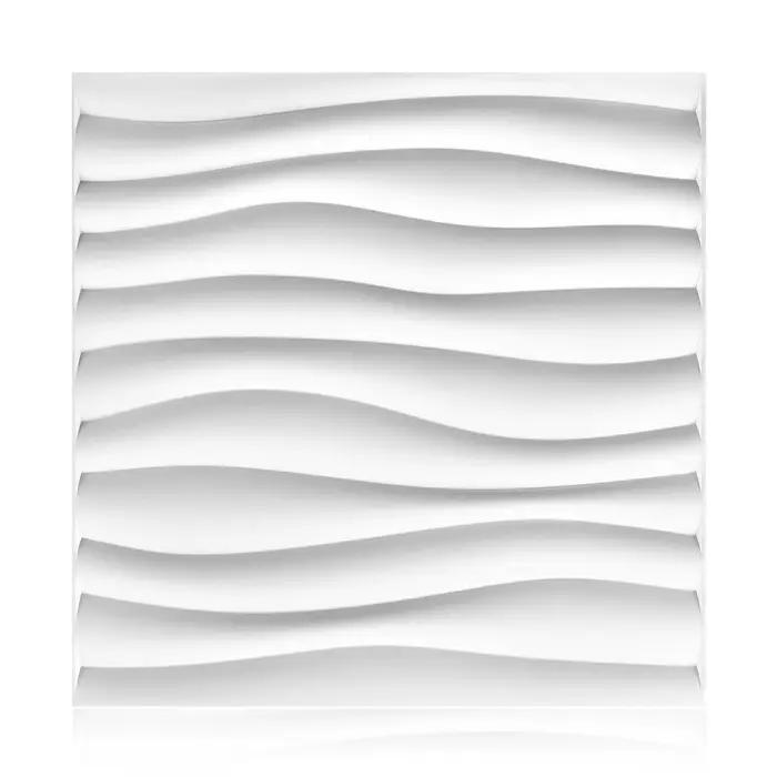 Panneaux Ondulés en PVC pour Décoration Murale Intérieure