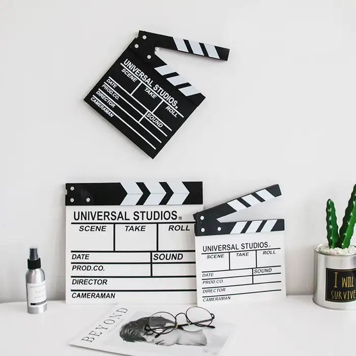 Directeur en bois scène vidéo clapet Tv film cinéma clins photographie accessoire pour enregistrement Vlog décoration suspendue nouveau