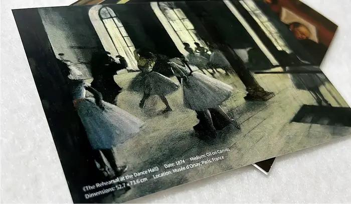Cartes postales de la série d'artiste célèbre