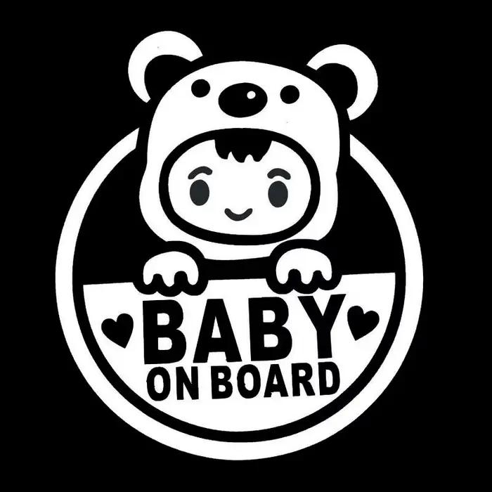 Autocollant de Moto bébé à bord, panneau de sécurité, autocollant automobile drôle JDM en vinyle, style de voiture pour yamaha suzuki