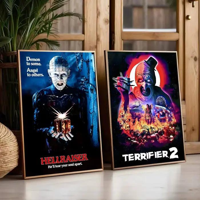 T-Terrifier 2 affiche de film d'horreur avec imprimés