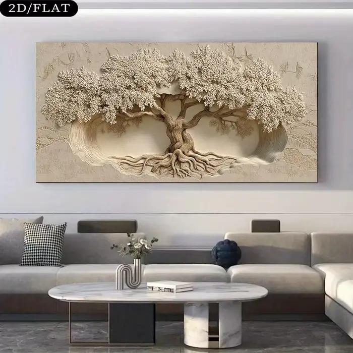 Toile d'art mural 2D sans cadre
