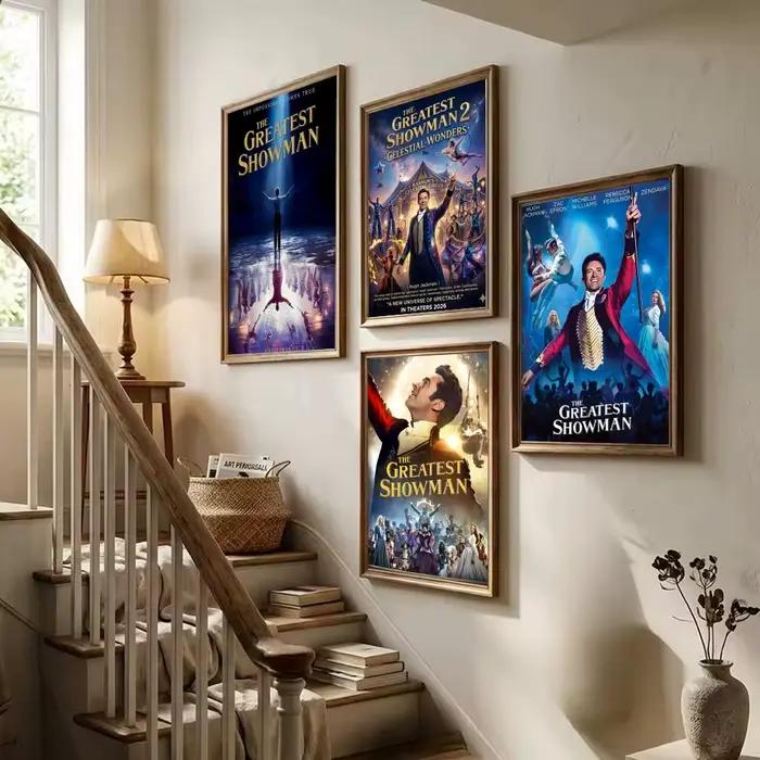 Affiche décorative murale du film T-The Greatest Showman, pour salons, chambres à coucher, bars et cafés, décoration de maison élégante, cadeau