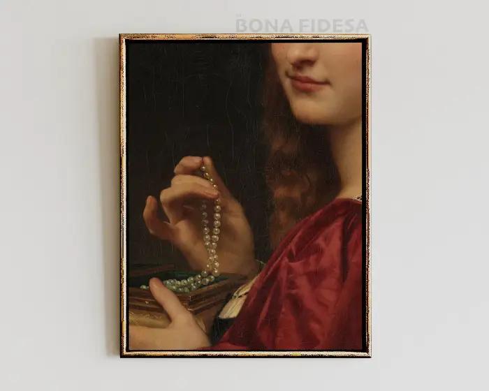 Affiche murale Vintage pour Portrait de femme
