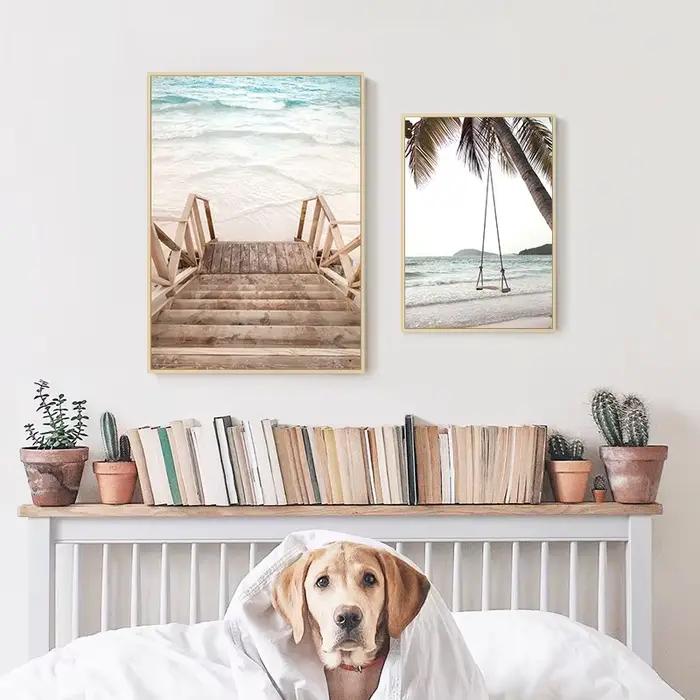 Affiche sur toile de plage tropicale