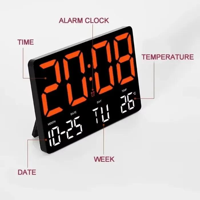 Horloge murale numérique à LED avec grand écran