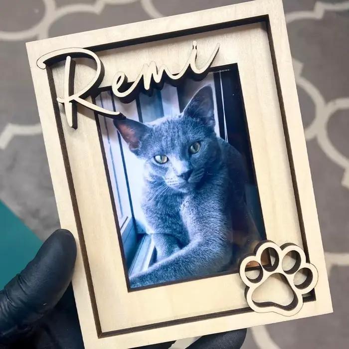Un cadre photo personnalisé pour animaux de compagnie