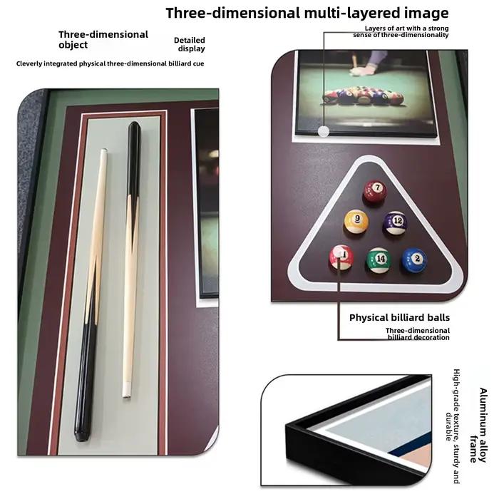 Convient aux peintures décoratives pour salles de billard