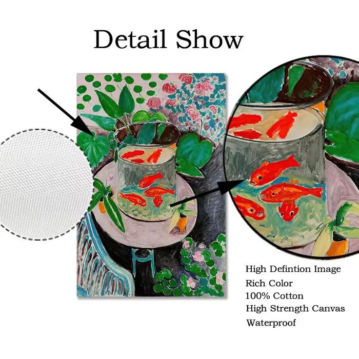 Matisse Retro affiches et imprimés abstrait paysage mur Art Vintage toile peinture mur photos pour salon décoration de la maison