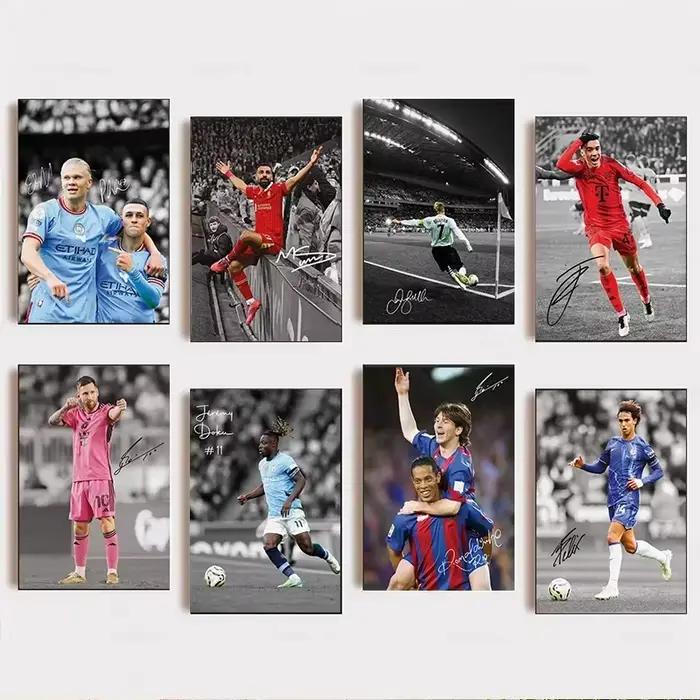 Affiches de footballeurs célèbres Messi Neymar