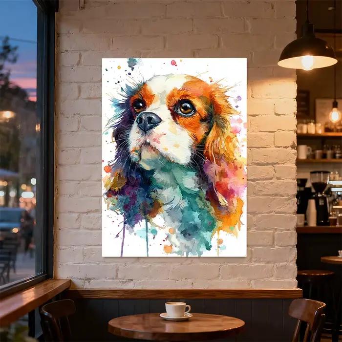 Peinture sur toile aquarelle personnalisée - Décoration murale