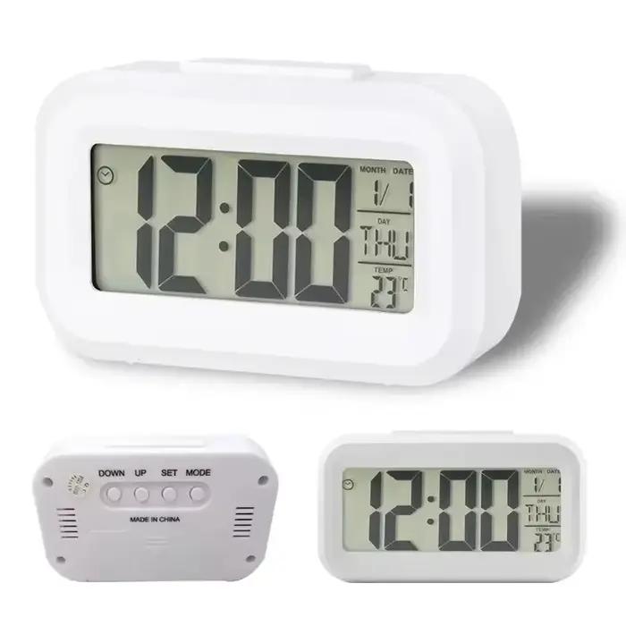 Réveil numérique Led rétro-éclairage données temps calendrier bureau multi-fonction électronique chambre décoration