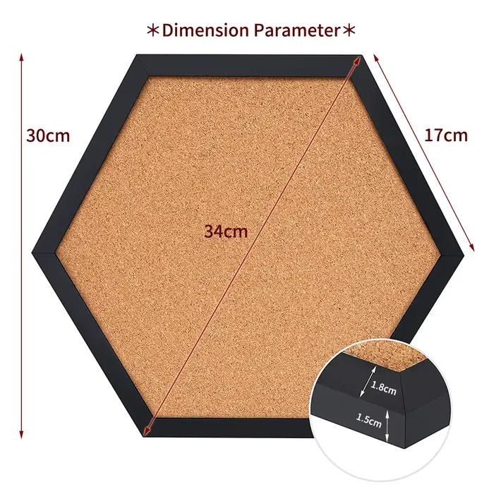 Panneau hexagonal en liège