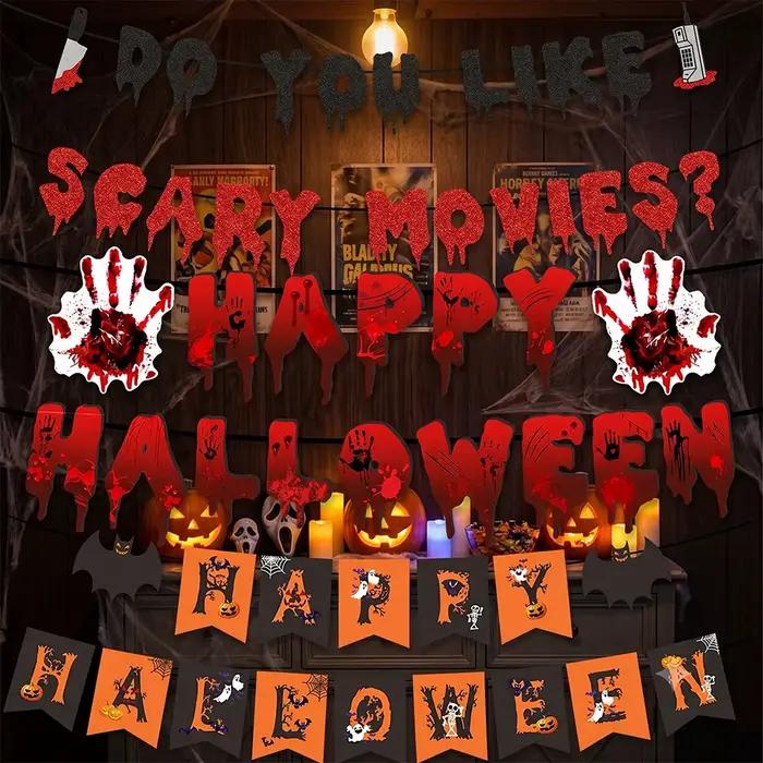 Bannières de films d'horreur d'Halloween